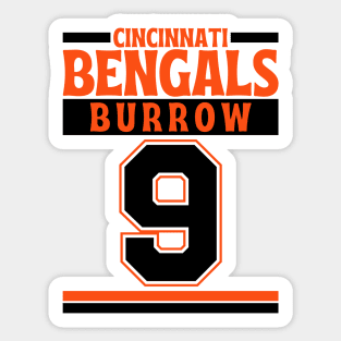 Cincinnati Bengals Joe Burrow 9 Edition 3 Sticker